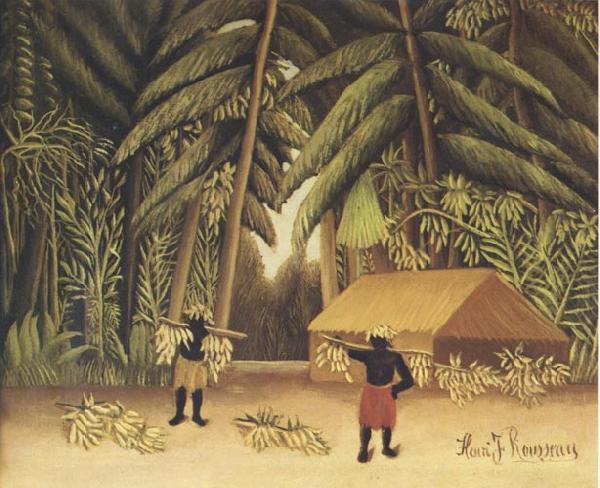 Henri Rousseau The Banana Harvest oil painting image